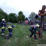 Übung "Arbeiten mit der Kettensäge" am 05.05.2017